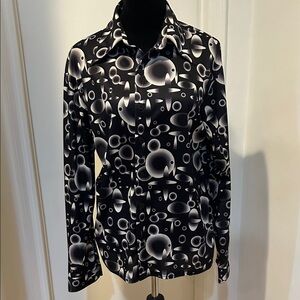 Elegant Black and Gray Women's Blazer
